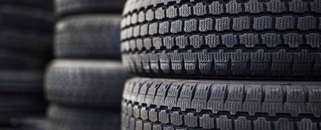 Image of a stack of car and truck tires in stock at Ross Tire & Service in Lafayette, LA